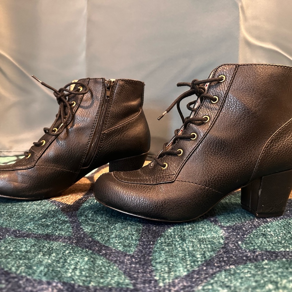 B.A.I.T. Razzle Lace-Up Ankle Boots - Black - Picture 3 of 6